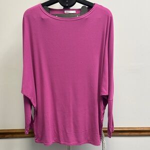 Elegant Magenta Long Sleeve Top